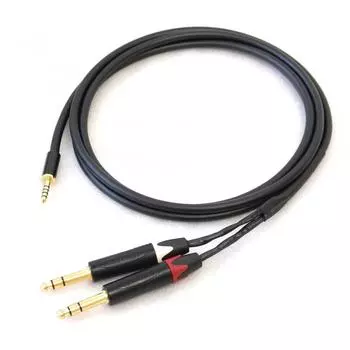 MOGAMI 2534 Y-образный кабель (4,4 мм 5-контактный - TRS-штекер x 2) (0.3м)
