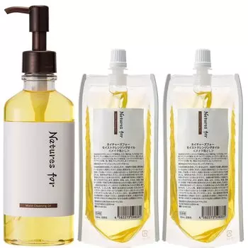 Moist cleansing pore dry sensitive domestically 180mL x refill 160mL x 2 [Makeup remover] oil, stains, blackheads, skin, skin, additive-free,