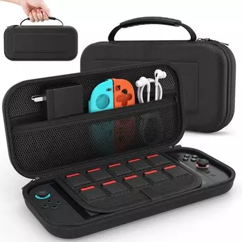 MoKo Switch2 Switch 2 2-го поколения Защитное противоударное хранение Ткань Оксфорд ЭВА Может хранить 10 мягких Может хранить небольшие предметы, такие как Full Large Precision