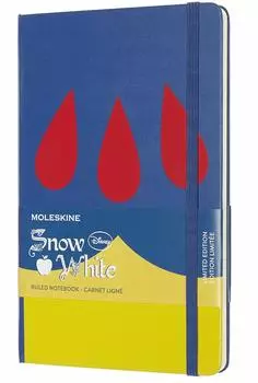 Moleskine Лимитированный блокнот в твердой обложке «Белоснежка» x Edition, большой, в линейку, платье, (5 8.25)