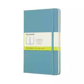 Moleskine Note Classic блокнот в твердом переплете, простой, большого размера, 13 см x высота, лист, синий QP062B35 (Ширина 21см)