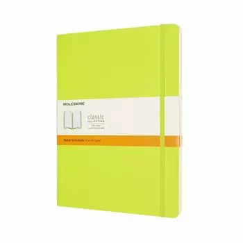 Moleskine Notebook Classic Notebook Soft Cover Horizontal Ruled XL Size 19cm x Height Lemon Green QP621C2 (Width 25cm)