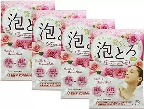 Молочное мыло Kyoshinsha Luxury Awa Toro Bath Fee Jewelry Rose Scent 30 г [Набор 4]