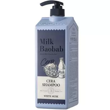 Молочный шампунь Baobab Sera Белый мускус, 1200мл, 1 корейский уход за волосами