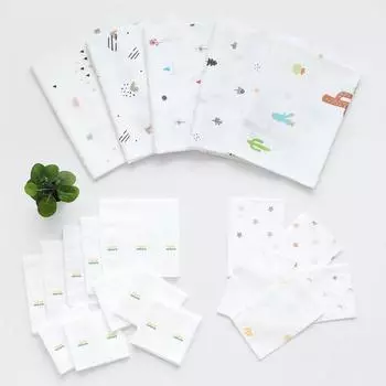 Mom s Nature детские товары для беременных Подгузник из бамбуковой ткани Aurora 5p + фирменная марля 10p + набор с тиснением 5p, корейские товары для детей
