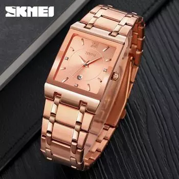 Moment Beauty Fashion мужские маленькие квадратные кварцевые часы водонепроницаемые мужские часы стальной ремень Шэньчжэньские часы