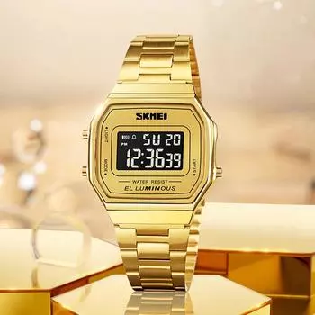 Moment Beauty Горячая Распродажа Модные Повседневные Маленькие Квадратные Ретро Часы Мужские Водонепроницаемые Многофункциональные Спортивные Часы серебряный