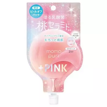 Momopuri Fresh Pack NP 15mL Pack Pack Lactic Acid Bacteria Ceramide Peel-off 2-dose Peel-off розовый