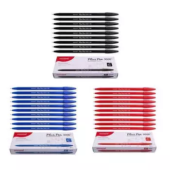 Monami Plus 3000 Sign Pen Фломастер на водной основе Цветная ручка для чернил Complete Dozen Box Black