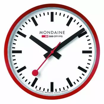 MONDAINE Настенные часы Красные A990.CLOCK.11SBC [Товар]