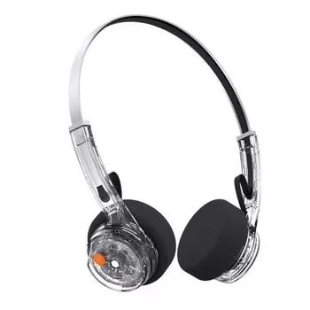 MONDO FreeStyle Headphones Up to 22 hours of playback Wireless On-Ear [Wireless / / / Built-in microphone] (Transparent (Clear))