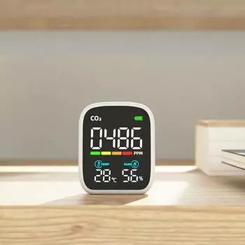 Монитор CO2 с разрешением 1PPM, 400-5000PPM, качество воздуха, углекислый газ