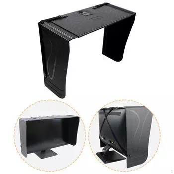 Monitor Light Hood Width Adjustable 41cm-71cm Anti Glare Cover for Creative Pros Lightweight Fits