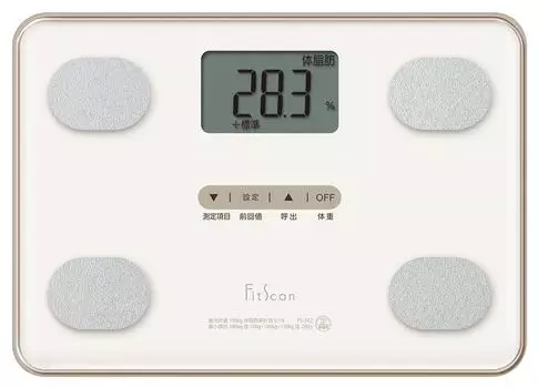 Монитор веса и состава тела Tanita White WH Fit Scan включается просто при езде на FS-102