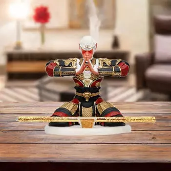 Monkey Figure Statue Desk Bookshelf Tabletop Ornament Sculpture for Living Room Home