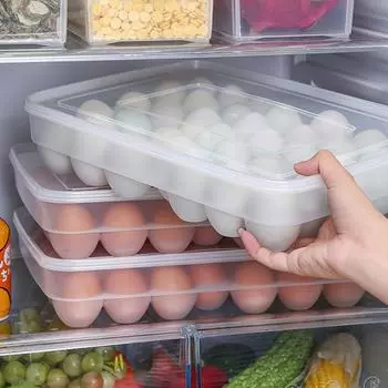 Monoceros 34 Eggs Holder Storage Box Picnic Kitchen Refrigerator Fresh-keeping Container AVE