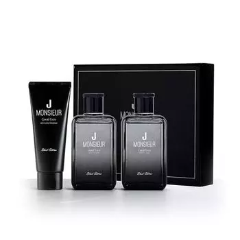 MONSIEURJ Good Face All-In-One Set 3items [Black Edition]