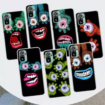 Monster Eye Hand Phone Case For Xiaomi Redmi 10 10C 10A 9T 9C 9A 9 Prime 8 8A 7 7A 6 6A K20 K30 K40 Pro S2 Fundas Cover Redmi 10