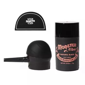 Monster Fiber Set Pump Hairmon (Без спрея) [Расческа для волос] (натуральный черный)