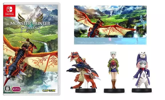 Monster Hunter Stories 2 ~Wings of Ruin~ - Switch+ [Набор amiibo 3 типа Monster Hunter Stories 2] amiibo Руин Ройс + amiibo Эна + amiibo Цукино