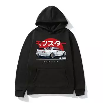 Monster Skyline R32 GTR Print Мужская/Женская Толстовка С Капюшоном S королевский синий