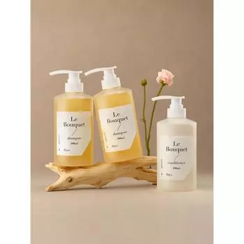 Month&days Le Bouquet Hair Shampoo Двойная упаковка шампуня 500 мл x 2 + кондиционер 1 шт.