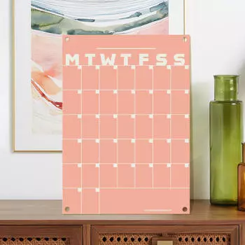 Monthly Planner Board, Dry Eraser Portable Acrylic Planning Reusable Schedule Organizer for