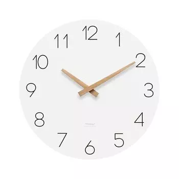 mooas Плоские настенные деревянные часы 30,5 см