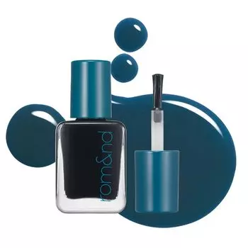 Mood Pebble Nail 05 Deep Aqua 7g Красивый блеск и сияние с момента нанесения. Натуральный цвет ногтей [Оригинальный продукт] rom&nd Быстросохнущий