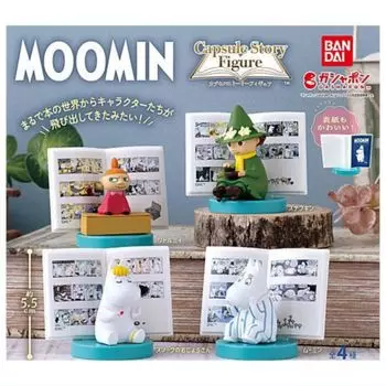 MOOMIN Capsule Story Figure x All 4 Types Set Full Comp Gacha Gacha Capsule Toy