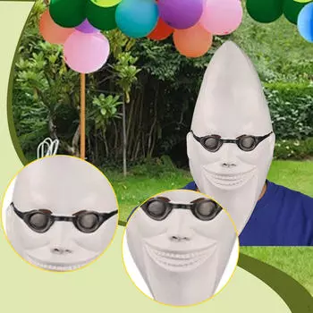 Moon Man Fun Cosplay Full Head for Festive Role Playing Photo Prop Holiday