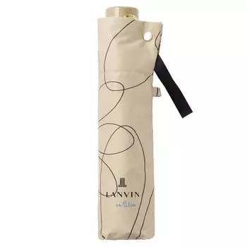 Moonbat en Rain Складной Зонт Легкое Открытие и Быстрая Печать Бежевый [Lanvin Bleu], Зонт, Закрытие, Арка, Сатин, Цветы, 21-084-11107-02, бежевый