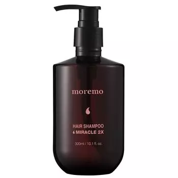 moremo Miracle 2X Шампунь для ухода за волосами Lustrous Hair Tofu Shampoo 2X Шампунь для ухода за поврежденными волосами Уход за волосами Японский авторизованный дистрибьютор Продукт (300мл /
