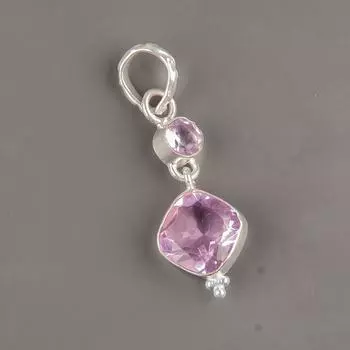 Morganite Gemstone 925 Sterling Silver Jewelry Handmade Pendant 1.60 Women Gift PP-9-12