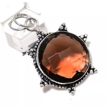 Morganite Gemstone Handmade 925 Sterling Silver Gift Jewelry Pendant 1.97 n1Q33