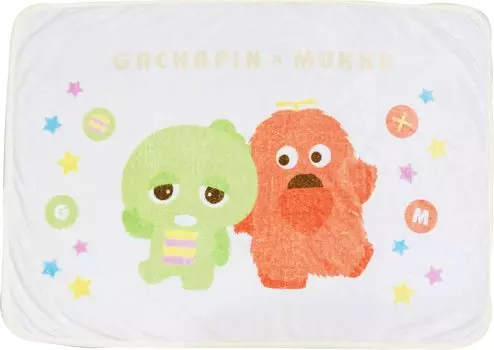 MORIPiLO Morishita Плед Gachapin Mook Ivory 70x100 см Полуодеяло Hirake Ponkikki Товары с персонажами 4621425