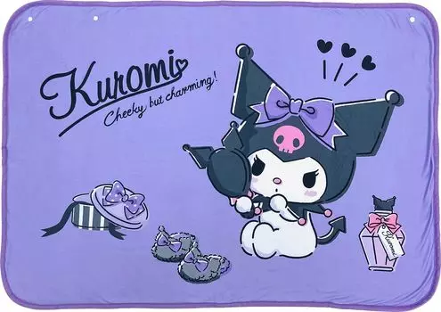 MORIPiLO Morishita Плед Sanrio Фиолетовый 70x100 см Полуодеяло SANRIO Товары с персонажами 4621250 Куроми-чан
