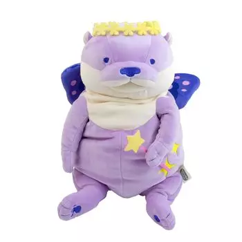 Morisaka Global Mochi Otter Fairy L Фиолетовый 22 x 22 x 30 см Выдра Мягкая игрушка Фея Пастель Шитье Лечебный Моти Моти Текстура Милые Животные Моти Серия фиолетовый