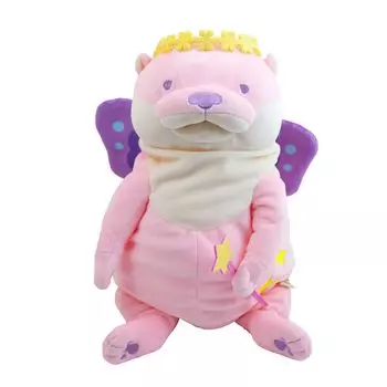 Morisaka Global Mochi Otter Fairy L Pink 22 x 22 x 30 см Плюшевая игрушка-выдра Фея Пастель Шитье Лечебный моти Моти Текстура Милые животные Моти Серия