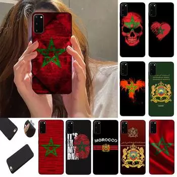 Morocco Flag Phone Case Fundas Shell Cover For Samsung S10 S20 Fe Lite S21 S30 ULTRA Plus 5G samsung S20fe