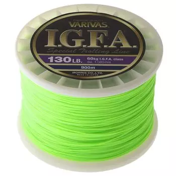 MORRIS Nylon Line Varibus Special Trolling Line 900m 130lb Flash Green I.G.F.A.