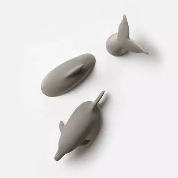 Морская жизнь Акула Дельфин Холодильник Наклейка 3D Трехмерная Личность Креативный Дизайн Сообщение Липкая Заметка Украшения