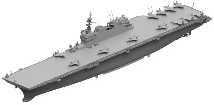 Морской эсминец Kaga серии Pit Road Skywave 2024 с 1-й пластиковой моделью STOVL J108 1/700 Самооборона DDH-184 (Экипированный боец,