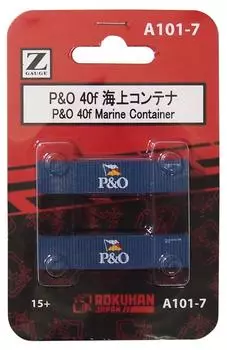 Морской контейнер Rokuhan Z gauge 40f A101-7 P&O (2 куска)