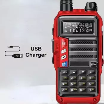 Мощный портативный радиоприемник Walkie Talkie CB, дальность действия 120 км, портативное радио для охоты, лесного города, обновление S9 с зарядным устройством USB