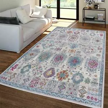 Mosimoso Home H421 Digital Printed Dot Sole Carpet