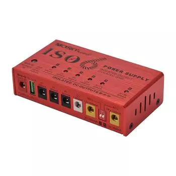 MOSKYAUDIO 7-канальный блок питания для музыкальных инструментов с независимой защитой от короткого замыкания LED US Plug красный