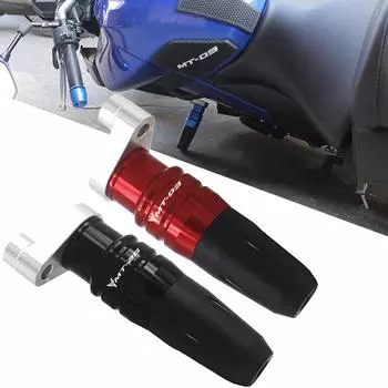 Мотоцикл с ЧПУ MT-03 MT 03 Аварийные колодки двигателя Выхлопные ползунки Защита корпуса для YAMAHA MT03 MT25 MT-03 MT-25 MT03 LOGO Black