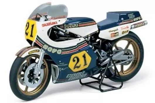 Мотоцикл серии Tamiya Suzuki RGB500 Team Garina Пластиковая модель 14009 1/12 № 9