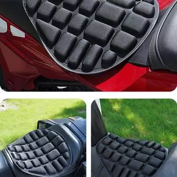 Мотоциклетная гелевая подушка для сиденья Tenon Soft Shock Чехол для подушки Дышащий Eva с высокой пеной Теплоотвод и декомпрессия чёрный